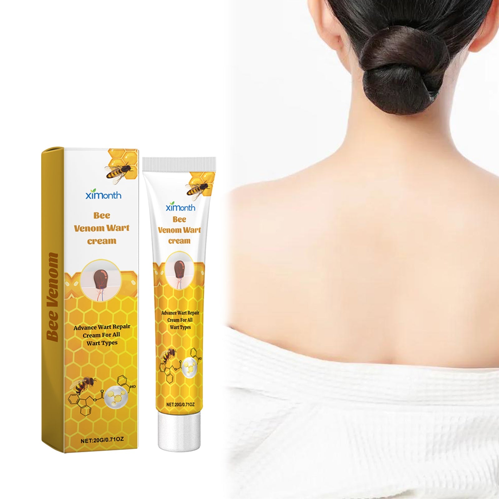 Ximonth Bee Venom Wart Cream – Skin Repair & Spot Treatment