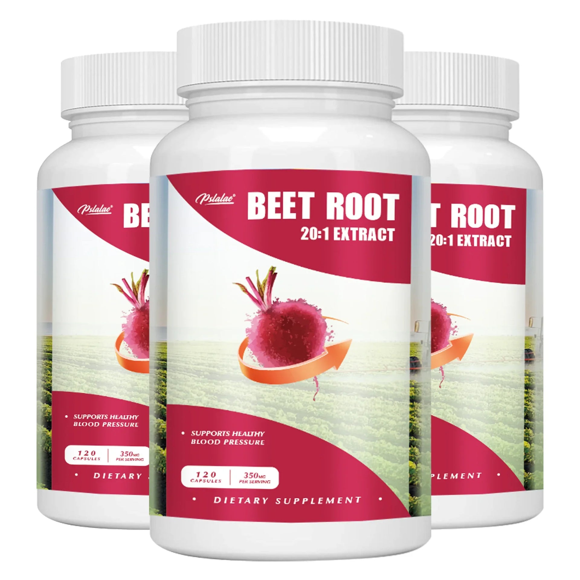 Beet Root Supplement 120 Capsules Supports Blood Pressure Athletic Performance Digestive Health Immune System