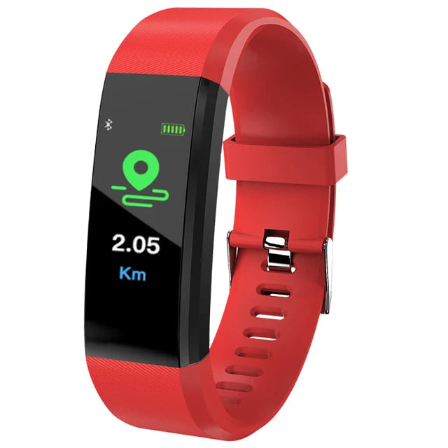Unisex Smartwatch – Heart Rate, Blood Pressure & Fitness Tracker