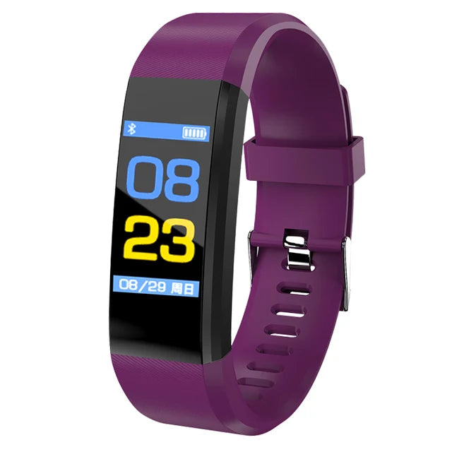 Unisex Smartwatch – Heart Rate, Blood Pressure & Fitness Tracker