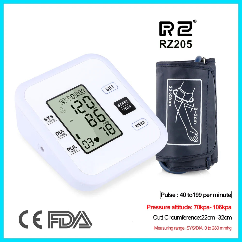 Arm Blood Pressure Monitor – Digital Heart Rate & Pulse Meter