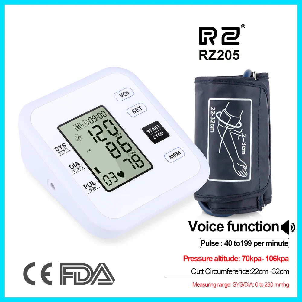 Arm Blood Pressure Monitor – Digital Heart Rate & Pulse Meter