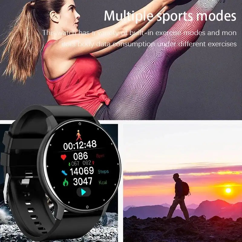 LIGE Smart Band Watch – Real-Time Weather & Activity Tracker