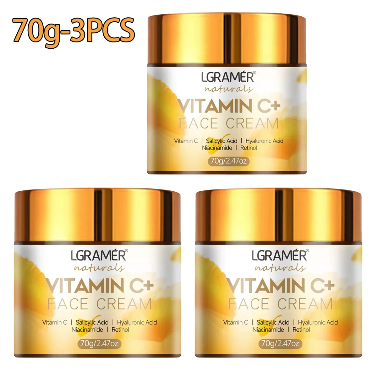 Vitamin C & Retinol Face Cream – Moisturizing & Wrinkle Repair