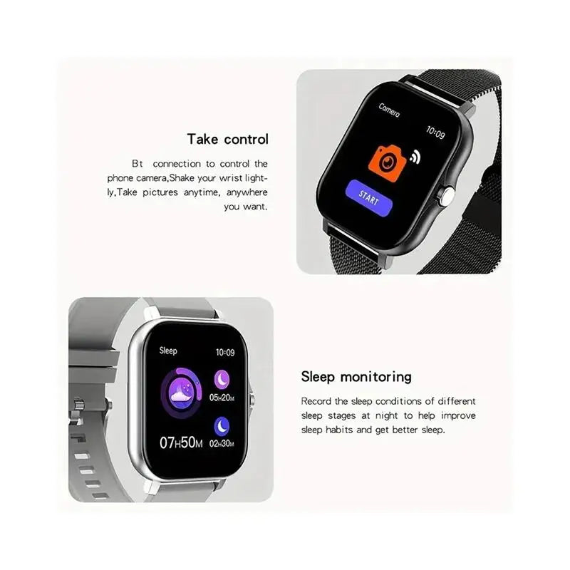 2024 Smartwatch – 1.44" Color Screen with Bluetooth Call & Health Monitor