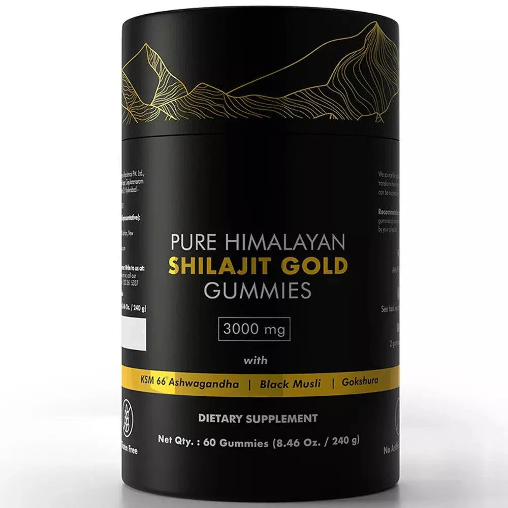 Himalayan Shilajit Gummies 3000mg - Gold Grade with Ashwagandha