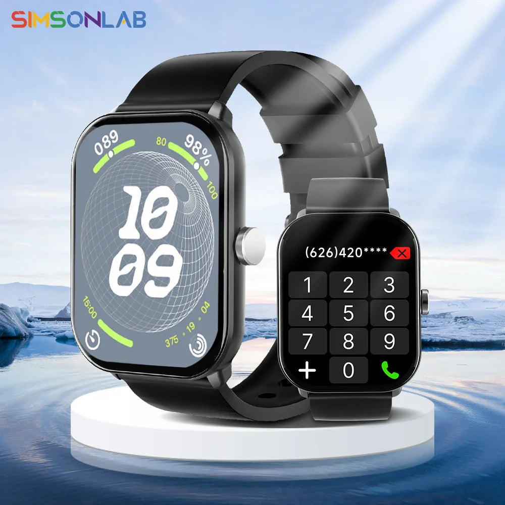 Smartwatch 2.01" – Large Screen, Waterproof & Bluetooth Calling