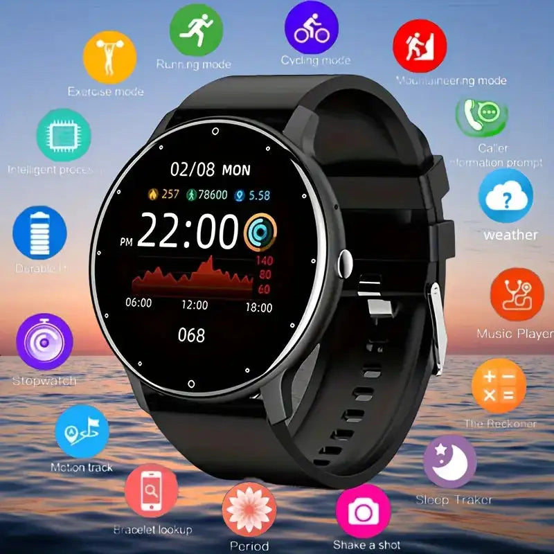 LIGE Smart Band Watch – Real-Time Weather & Activity Tracker
