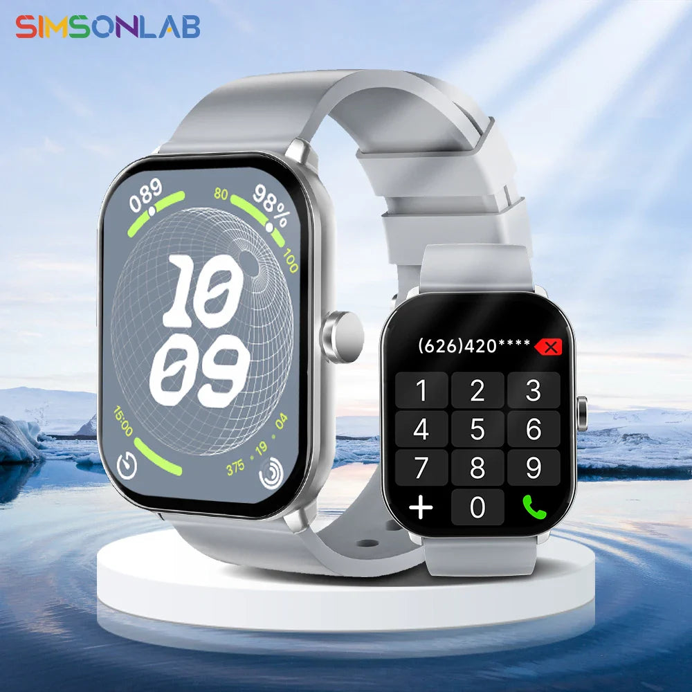Smartwatch 2.01" – Large Screen, Waterproof & Bluetooth Calling