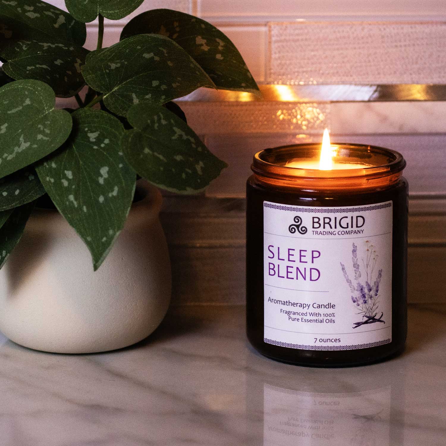 Sleep Blend Soy Wax Candle - Lavender, Chamomile, and Vanilla