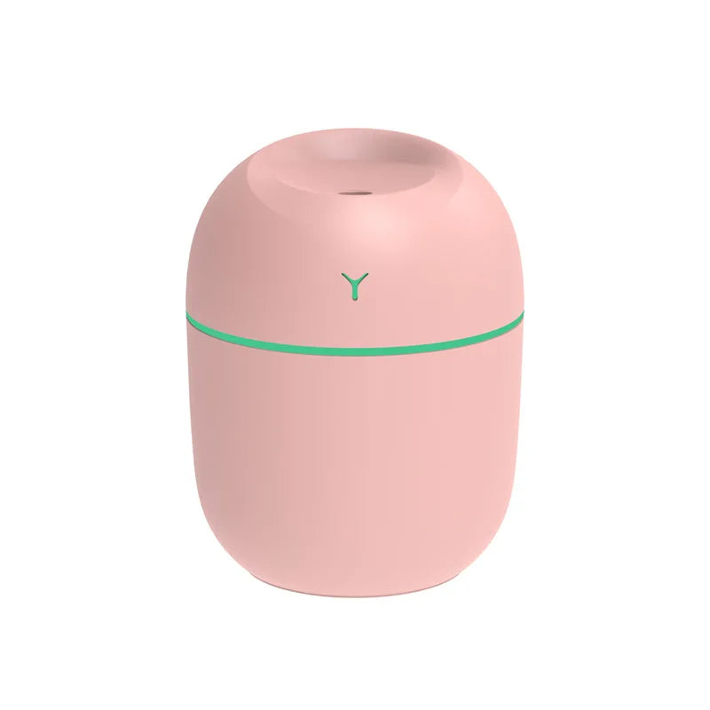 Portable Ultrasonic Humidifier – USB Aroma Diffuser with LED