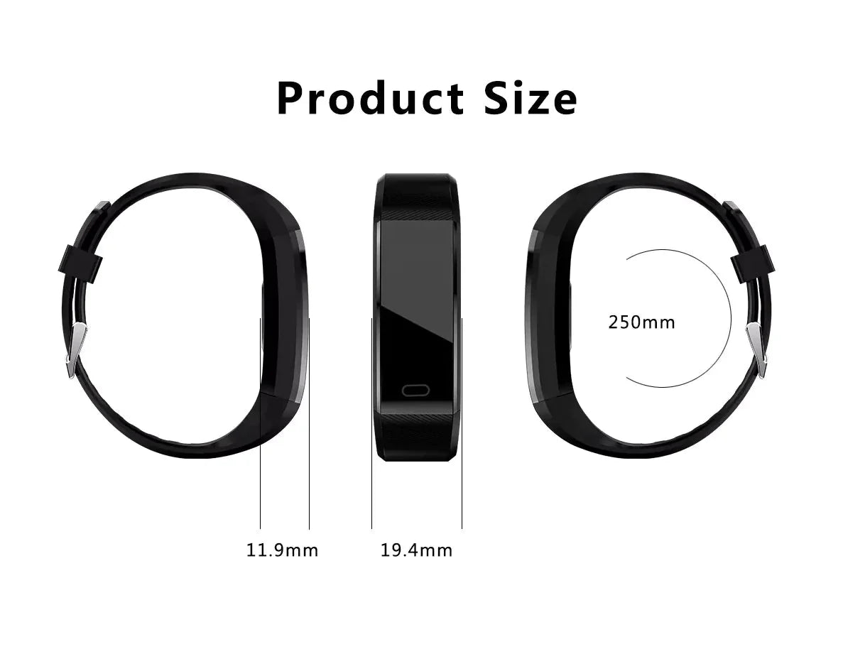 IP67 Waterproof Fitness Tracker – Heart Rate & Multi-Sport Smartwatch