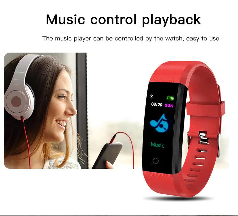 IP67 Waterproof Fitness Tracker – Heart Rate & Multi-Sport Smartwatch