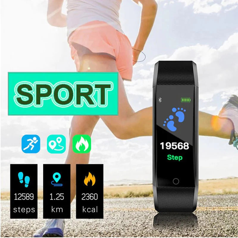 IP67 Waterproof Fitness Tracker – Heart Rate & Multi-Sport Smartwatch