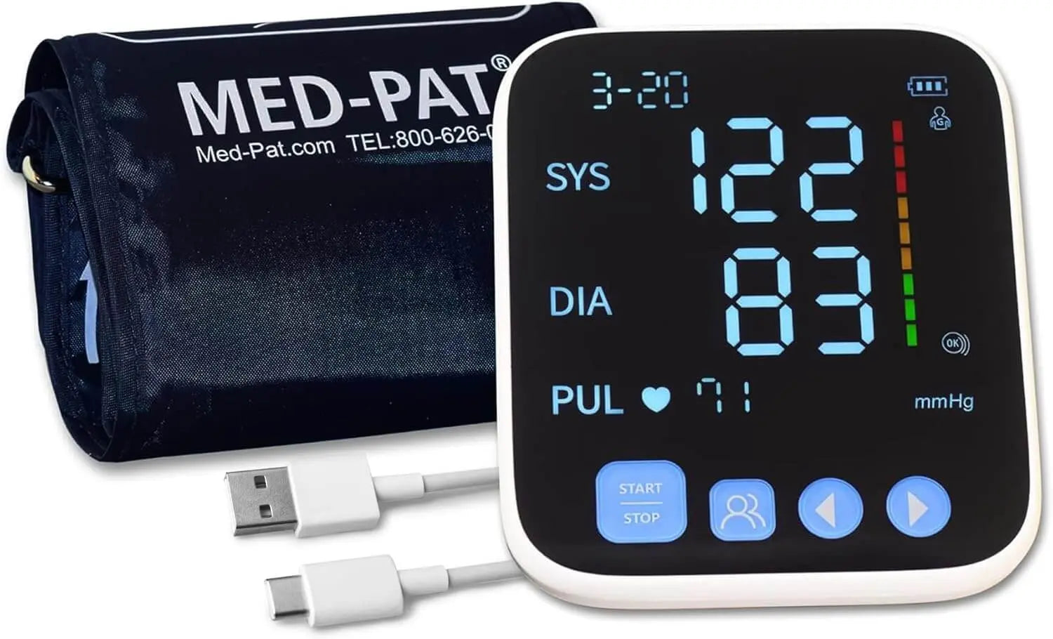 Med-Pat BP-S – Arm Blood Pressure Monitor