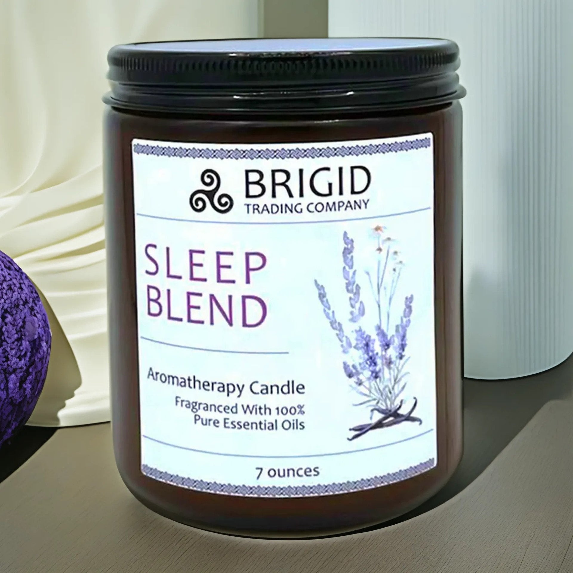 Sleep Blend Soy Wax Candle - Lavender, Chamomile, and Vanilla