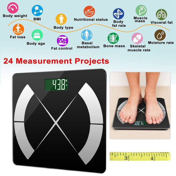 Smart Body Composition Scale – Digital Fat & BMI Monitor