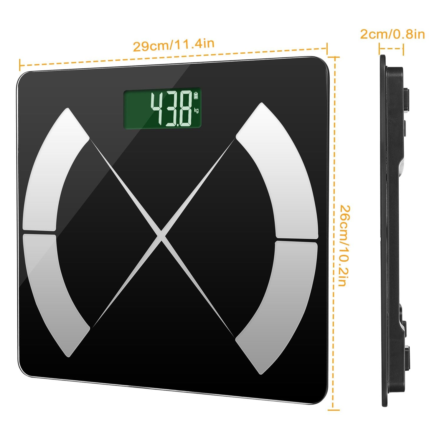 Smart Body Composition Scale – Digital Fat & BMI Monitor