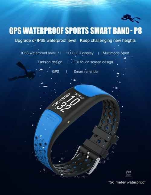 Smart Fit Sporty Fitness Tracker – Waterproof Swim Watch